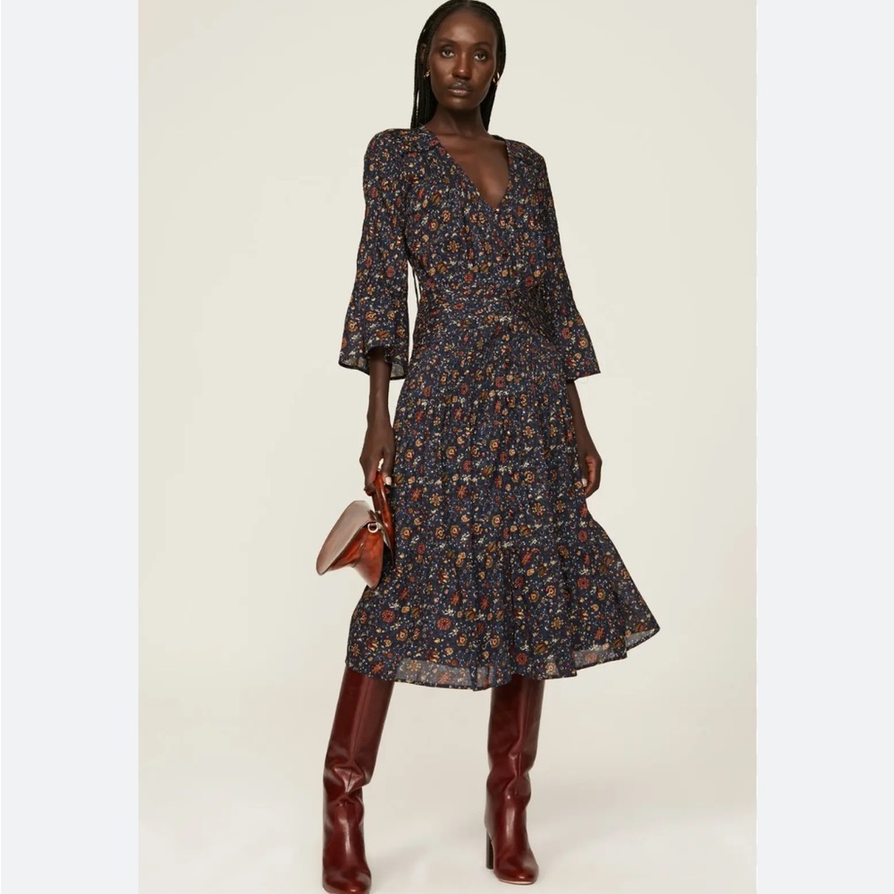 Veronica beard floral shireen dress, NWOT